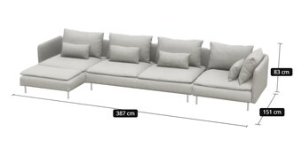 Modulová pohovka IKEA SÖDERHAMN ( ještě 5 let záruka) - 3
