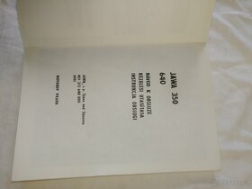 Prodám novy návod k obsluze Jawa 640 - 3