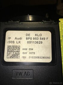 Audi A3/8P , páčky pod volantem, kroužek pod volantem - 3