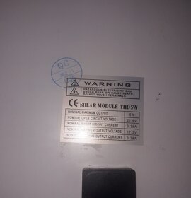 Solární panel 5W - 3
