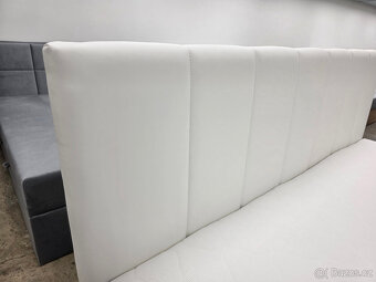 Nová boxspring postel MOETI KING 160x200 cm bílá - 3