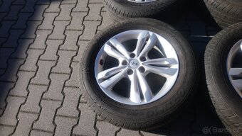 ORIGINÁL al kola 17 5x114,3 HYUNDAI + letní pneu - 3