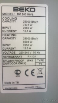 Klimatizace Beko Inverter s topením - 3