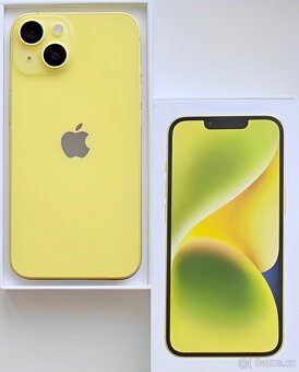 iPhone 14 Yellow BATERIE 100% TOP - 3