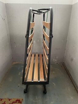 Skládací postel na kolečkách včetně matrace - 3