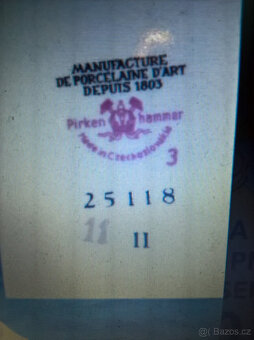 RARITA - STRIBRNA PLATINA PORCELAN.- PIRKEN HAMMER - 3