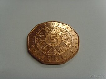 4x pamětní euromince Rakousko 5 euro 2016-2019 - 3