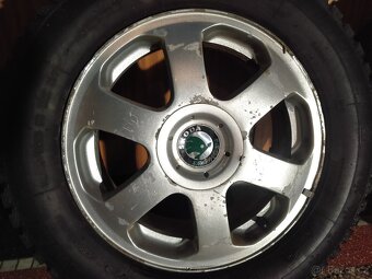 Alu disky originál Škoda 6,5J x 15 H2, 5x100, ET 43 - 3