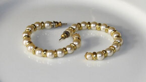 Náušnice z perliček bižuterie - 3