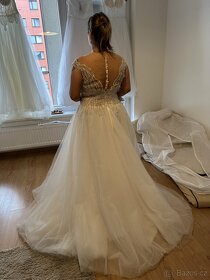 Svatební šaty nové Vel 42,44 - 3