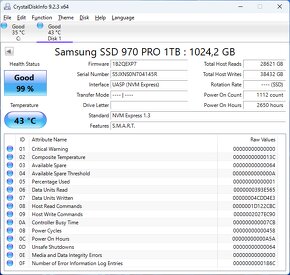SSD Samsung 970 Pro 1TB (2 kusy k dispozici) - 3