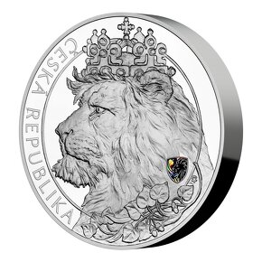 kilogramová investiční mince Český lev 2021 s hologramem - 3