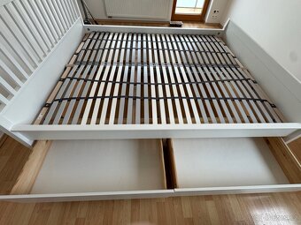 Postel IDANÄS s rošty LÖNSET s úložnými díly - 3