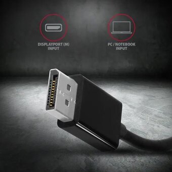AXAGON RVD-VGN, DisplayPort - VGA adapter, FullHD, 1920x1200 - 3