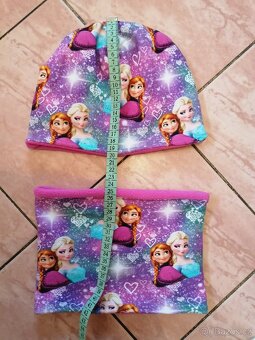 Dívčí zimní čepice a nákrčník vel. 6-8 roků - 3