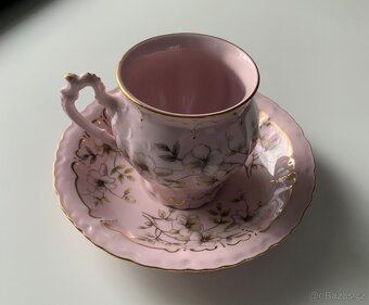Šálek s podšálkem Růžový porcelán - 3