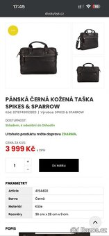 SPIKES & SPARROW kožená taška - 3