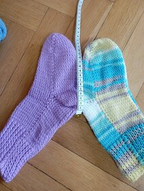 Pletené ponožky, vel. 35-38 - 3