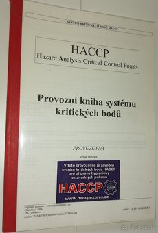 Provozní kniha systému HACCP brožovaná - 3