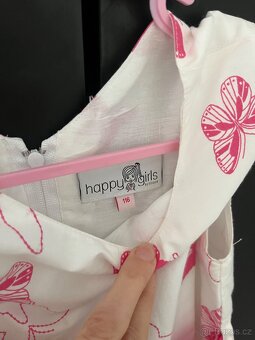 Dívčí slavnostní šaty s mašlí Happy Girls vel. 116 - 3
