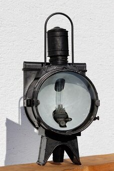 Bayrische Petroleum-Dampfloklaterne Loklampe Bahnlampe Signa - 3