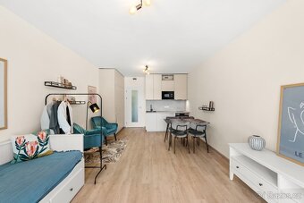 Pronájem zařizeného bytu 35 m² s balkonem a sklepem, - 3