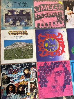 LP desky OMEGA – 11 ks, 9x originál podpisy celé kapely - 3