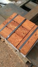 Cihlový obkladový pásek rubový krácený D4 - 3