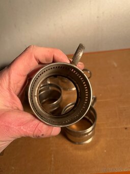 Sada kovových držáků na čajové sklenice (Podstakannik) - 3