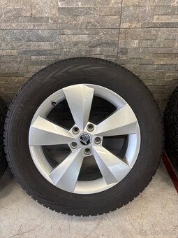 Origo Alu disky škoda 6,5J 5x112 et38 zimní pneu - 3