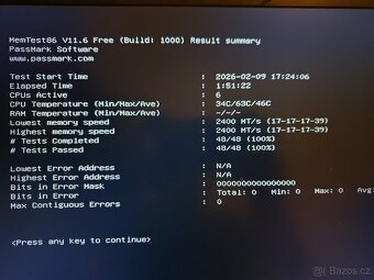 2x 4gb ddr4 do notebooku ( Obě prošly MemTestem86 ) - 3