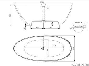 Vana Valnea z litého mramoru SLEVA 15% - 3