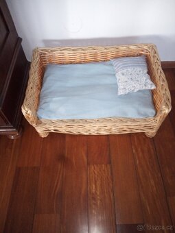 Pelíšek proutěný pro pejska - 3