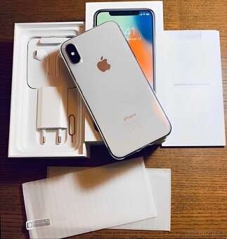 iPhone X Stříbrná BATERIE 100% TOP - 3