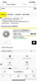 Nové přední kotouče Bosch na Fiat Fiorino 2008- - 3