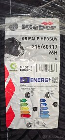 NOVÉ ZIMNÍ PNEU Kleber Krisalp HP3 215/60 R17 96H - 3