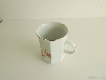 Sada 6hrníčků, Český Porcelán, zlacený okraj - 3