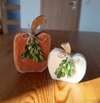 Dýně z masivu dekorace Handmade, 2 kusy - 3