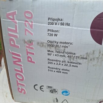 Stolni pila Primex PTK 720 - 3
