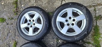 Alu kola r14 5x100, fabia, zimní 185/60 - 3