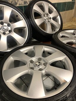 Alu kola Škoda R18 5X112 LETNÍ PNEU 225/40 R18 LUNA - 3