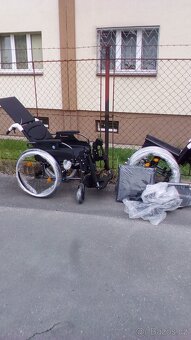 INVALIDNÍ VOZÍK-polohovatelný-46 cm-mohu zaslat po ČR - 3