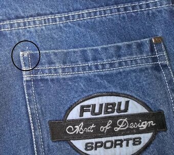Vintage 90s Hip Hop Rap Sagger Baggy Jeans FUBU W31 - 3