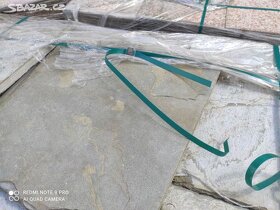 Pískovcová dlažba, kamenná dlažba - cca 40m2 - 3