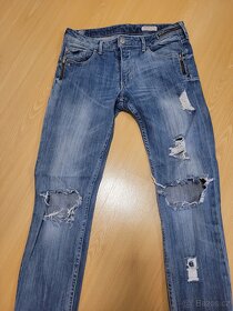 TRHANÉ RIPPED DŽÍNY SKINNY ONLY A H&M - 3