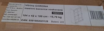 Vitrína CORONA vosk 162512 - 3