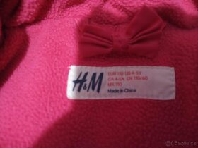 zimní dívčí bunda H&M 110 - 3