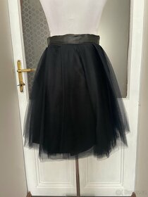 Černá zavinovací tylová tutu sukně vel. 36-44 - 3