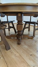 Dřevěný stůl + židle - 3