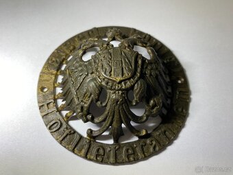 velký mosazný znak dvouhlavá orlice R-U C&K dvorní dodavatel - 3